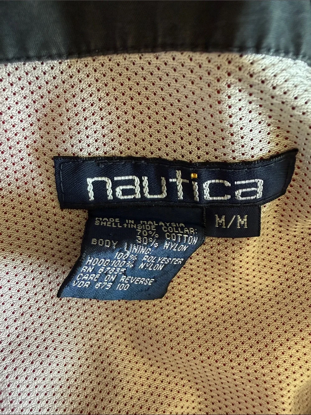 Nautica Red Jacket with Navy Trim
